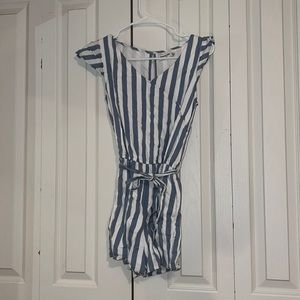 Abercrombie Kids Blue and White Romper